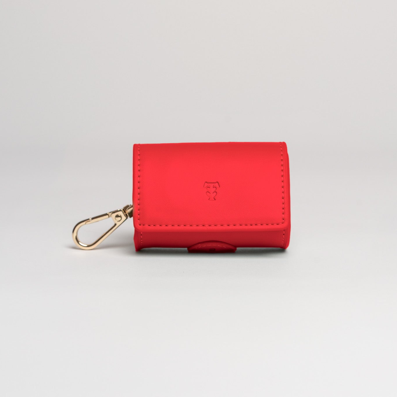 Red Poop Bag Dispenser Tails & Bloom Stylish and Convenient Pet Waste Solution Tails&Bloom