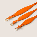 Tails & Bloom tangerine bright orange comfortable fit soft lining sighthound collar for lurcher & italian greyhound