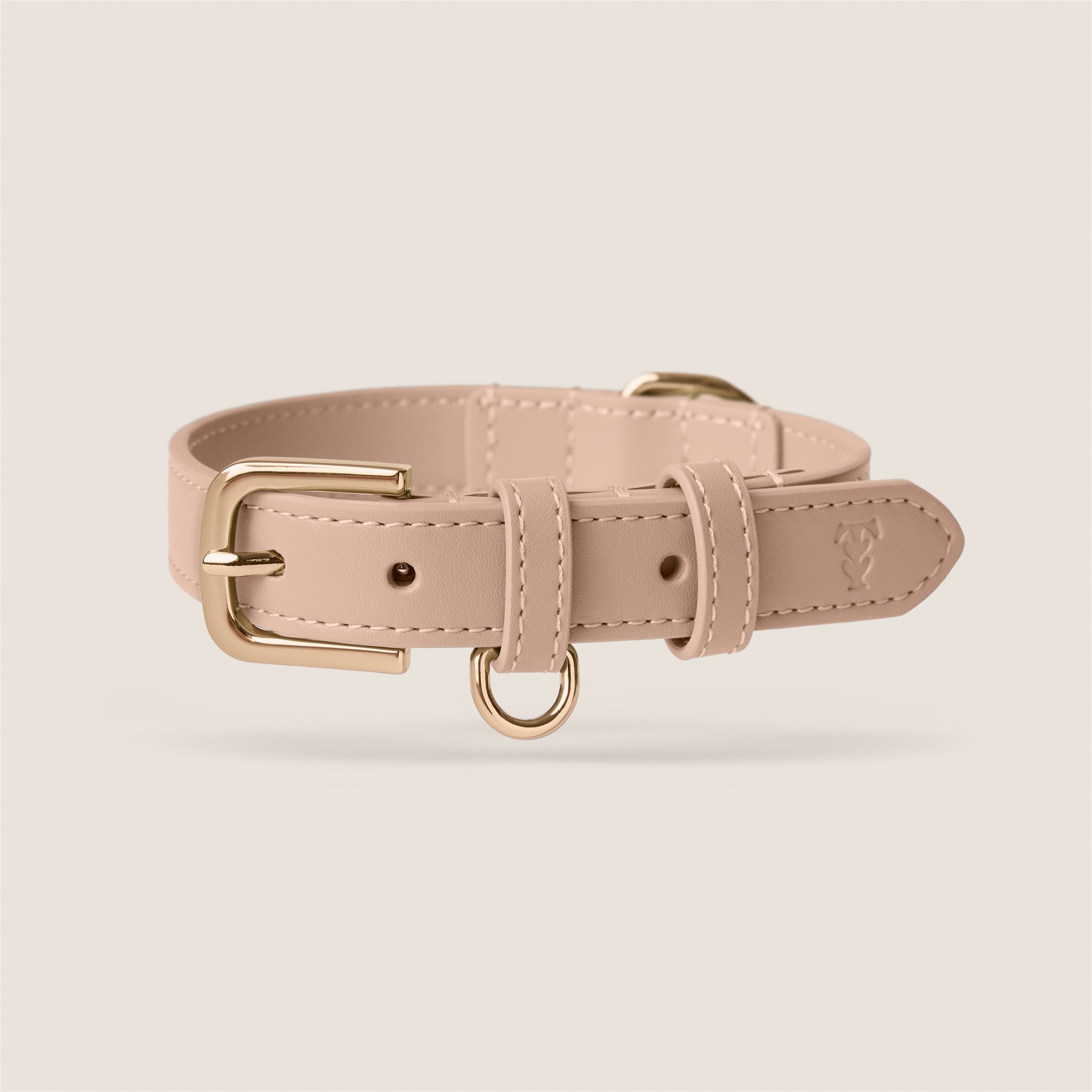 Tails & Bloom biscotti premium vegan leather adjustable dog collar - stylish & comfortable