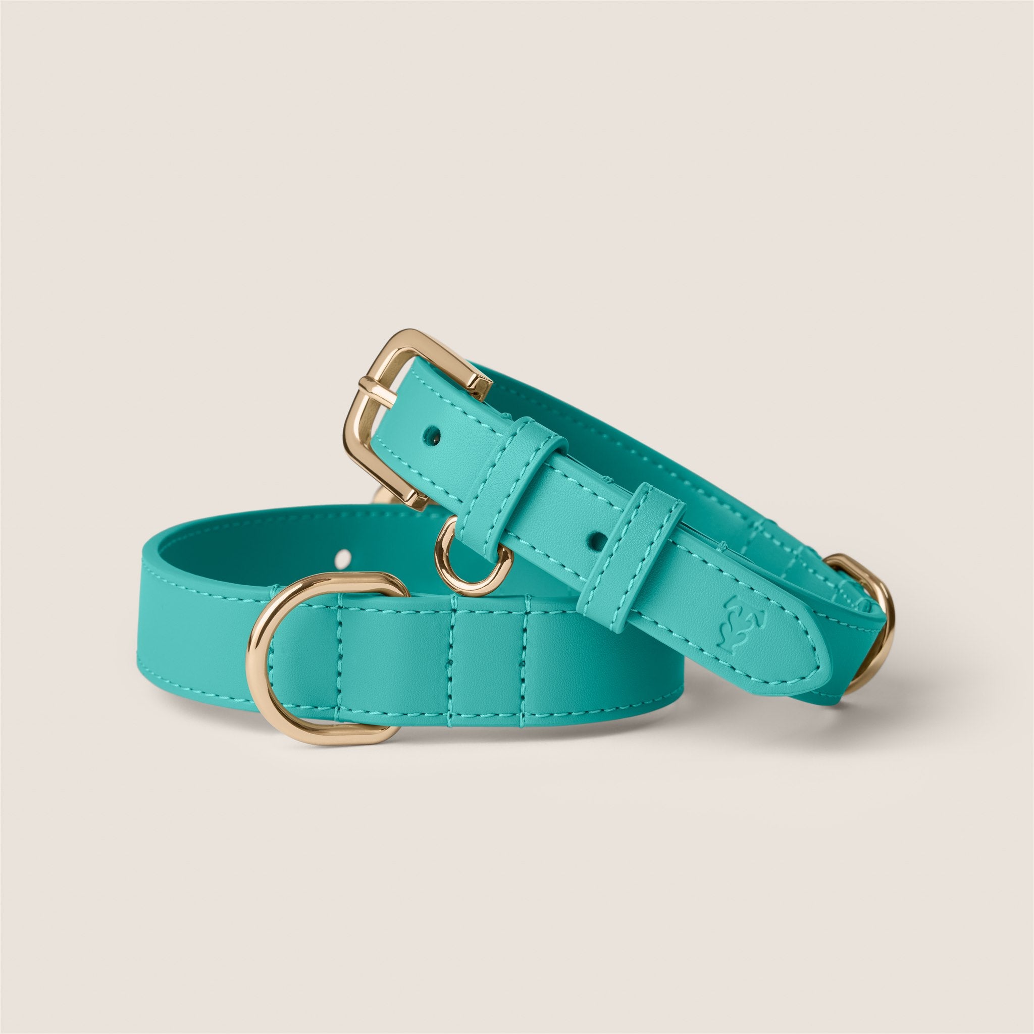 Capri vegan leather adjustable dog collar for spaniel & puppy by Tails & Bloom - luxury