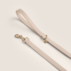 Tails & Bloom dog lead in ecru - premium vegan leather