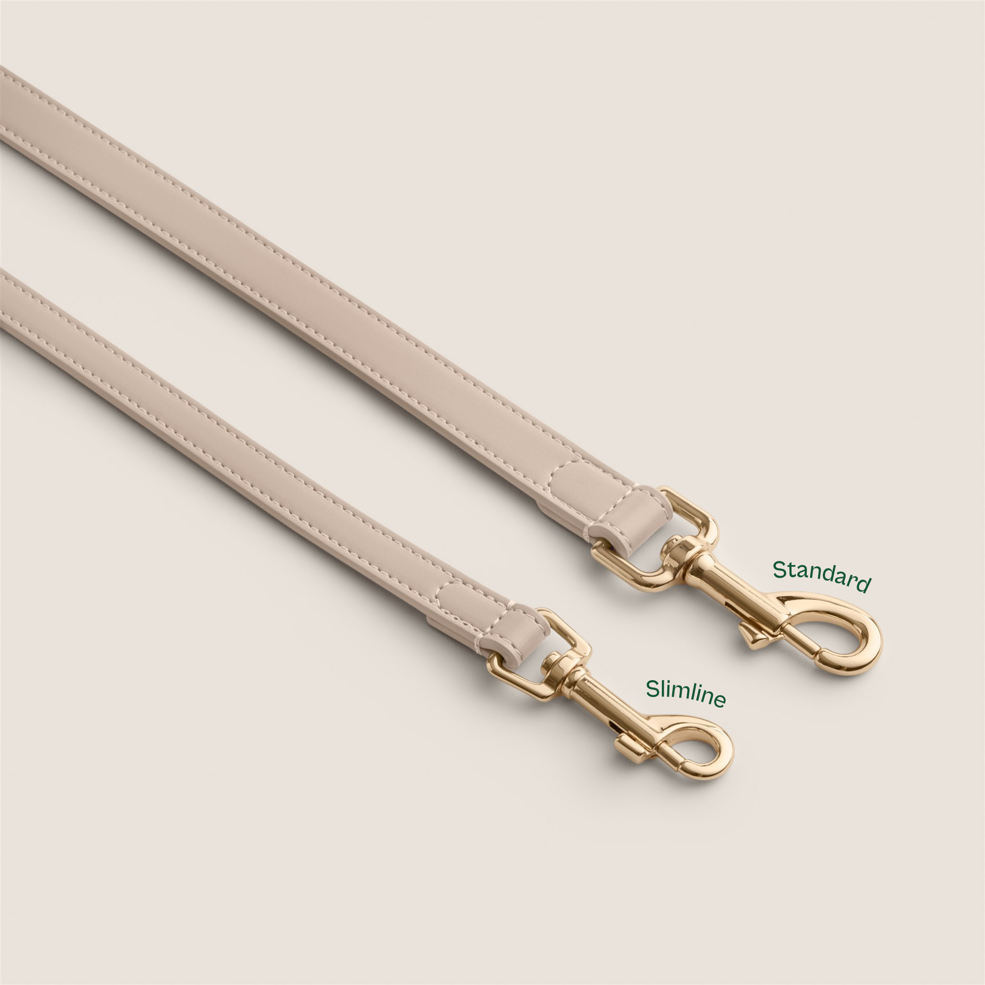 Tails & Bloom ecru premium vegan leather dog lead - stylish & comfortable