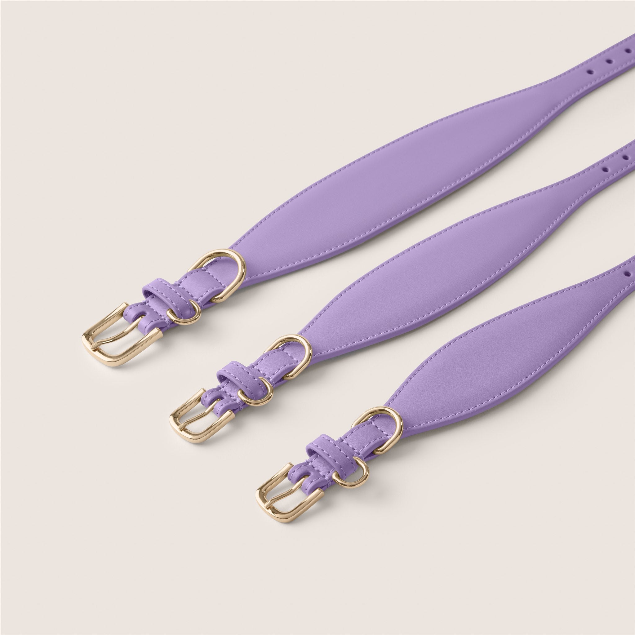 Purple lavender durable vegan leather italian greyhound & whippet sighthound collar by Tails & Bloom