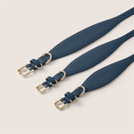 Tails & Bloom easy clean marine navy sighthound collar for whippet & italian greyhound - luxury
