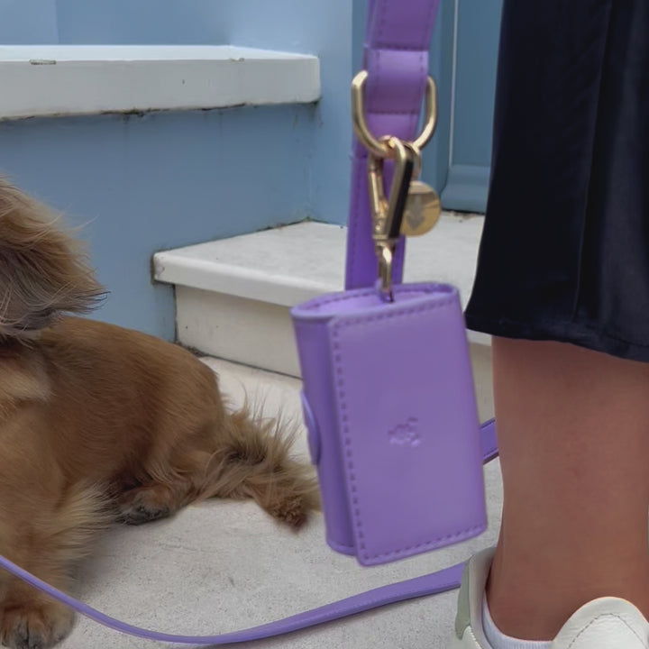 Orange Poop Bag Dispenser Tails & Bloom Stylish and Convenient Pet Waste Solution Tails&Bloom