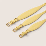 Tails & Bloom primrose pastel yellow comfortable fit soft lining sighthound collar for lurcher & italian greyhound