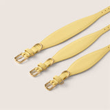 Tails & Bloom primrose pastel yellow comfortable fit soft lining sighthound collar for lurcher & italian greyhound
